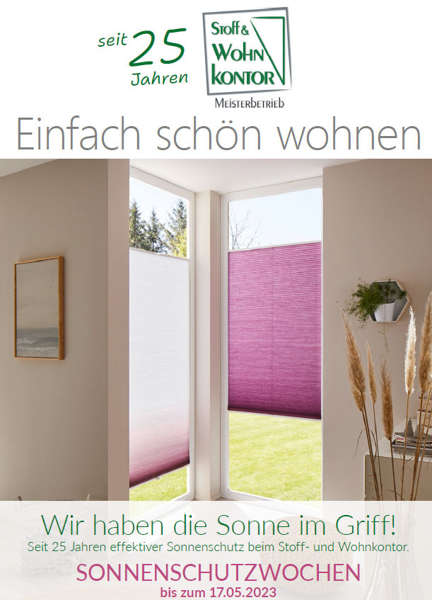 Sonnenschutz Insektenschutz Stralsund